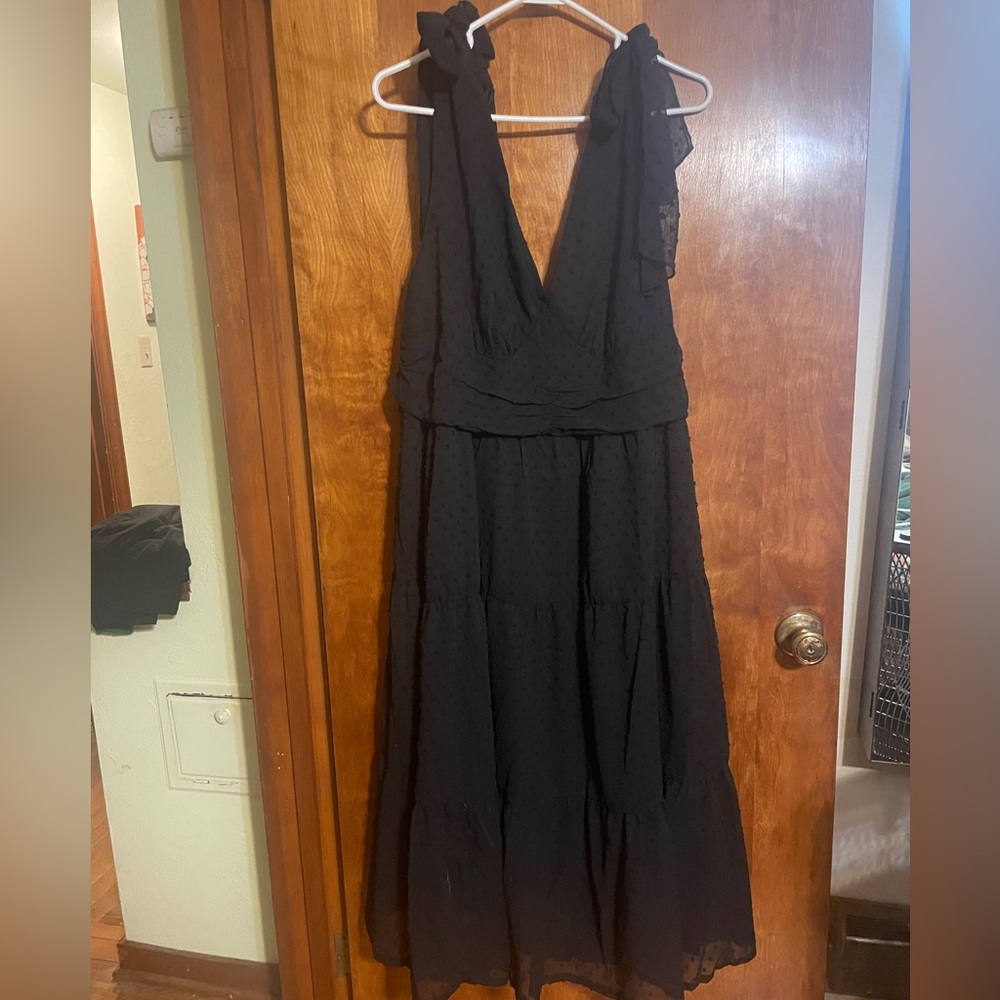 SHEIN Black Polkadot Dress